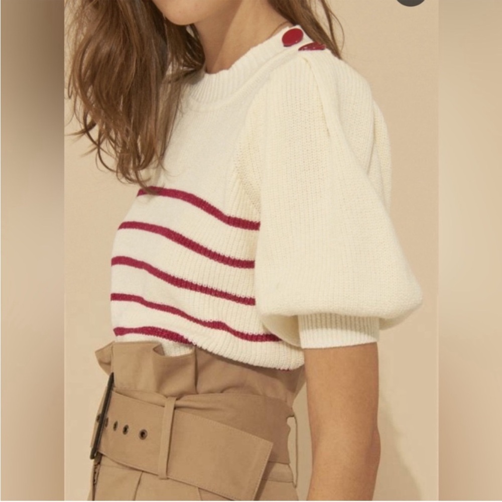 ba&sh Nellie Ecru Lady Pullover Size 2